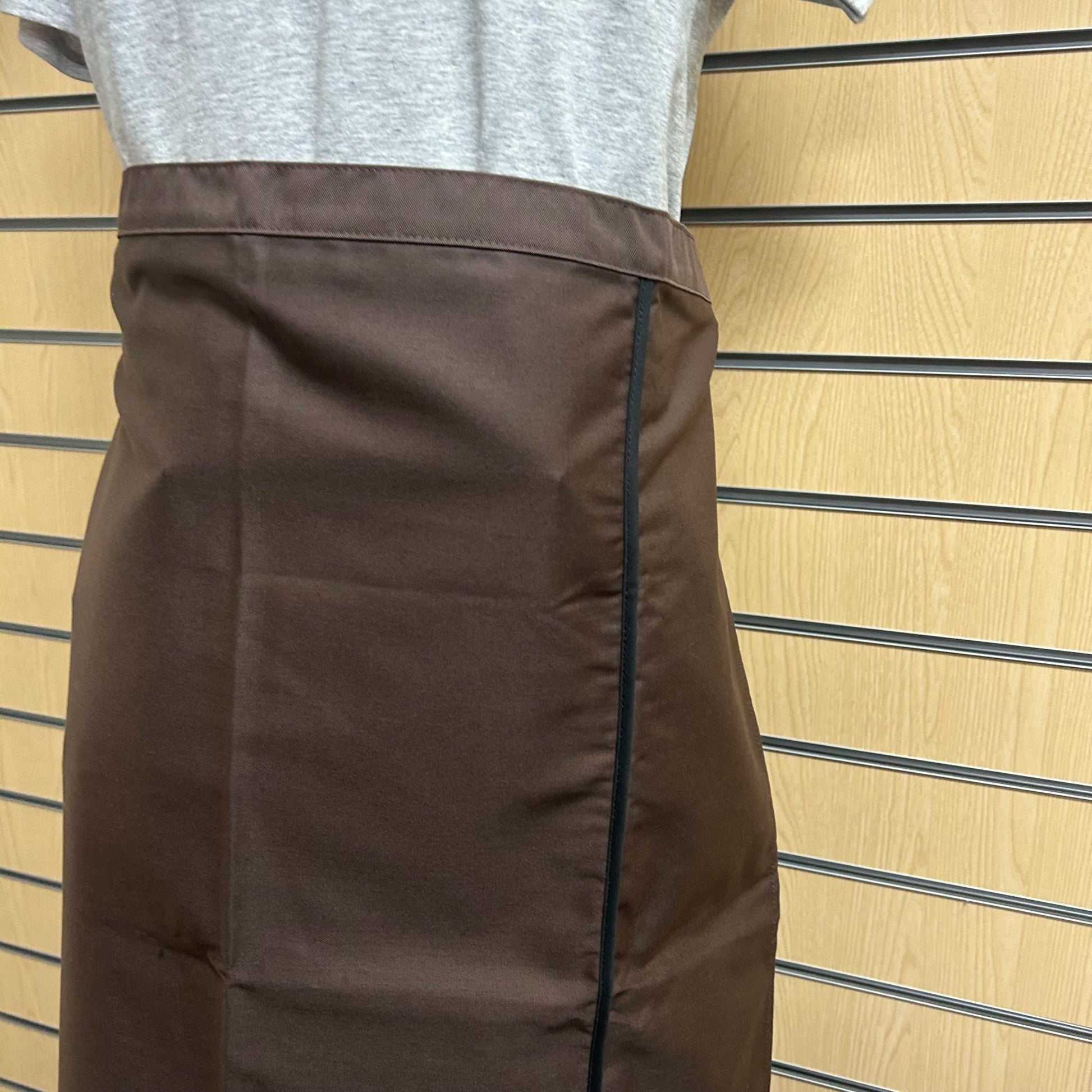 Brown Bib Apron – 29"x29", No Pocket (Poly - Cotton Blend) - Cleaning Products UK