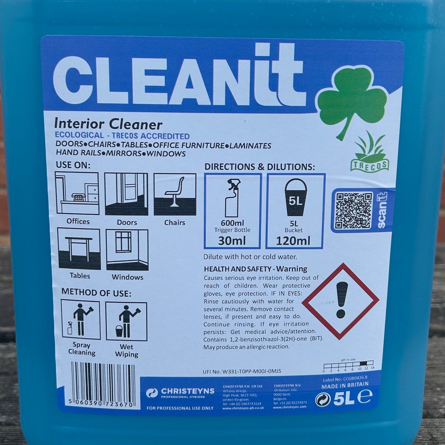 CleanIT Interior Cleaner 5ltr - Cleaning Products UK