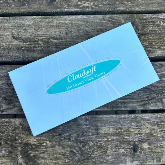 Cloudsoft Luxury Facial Tissues - 100 Sheets 2ply 190mm x 200mm - Cleaning Products UK