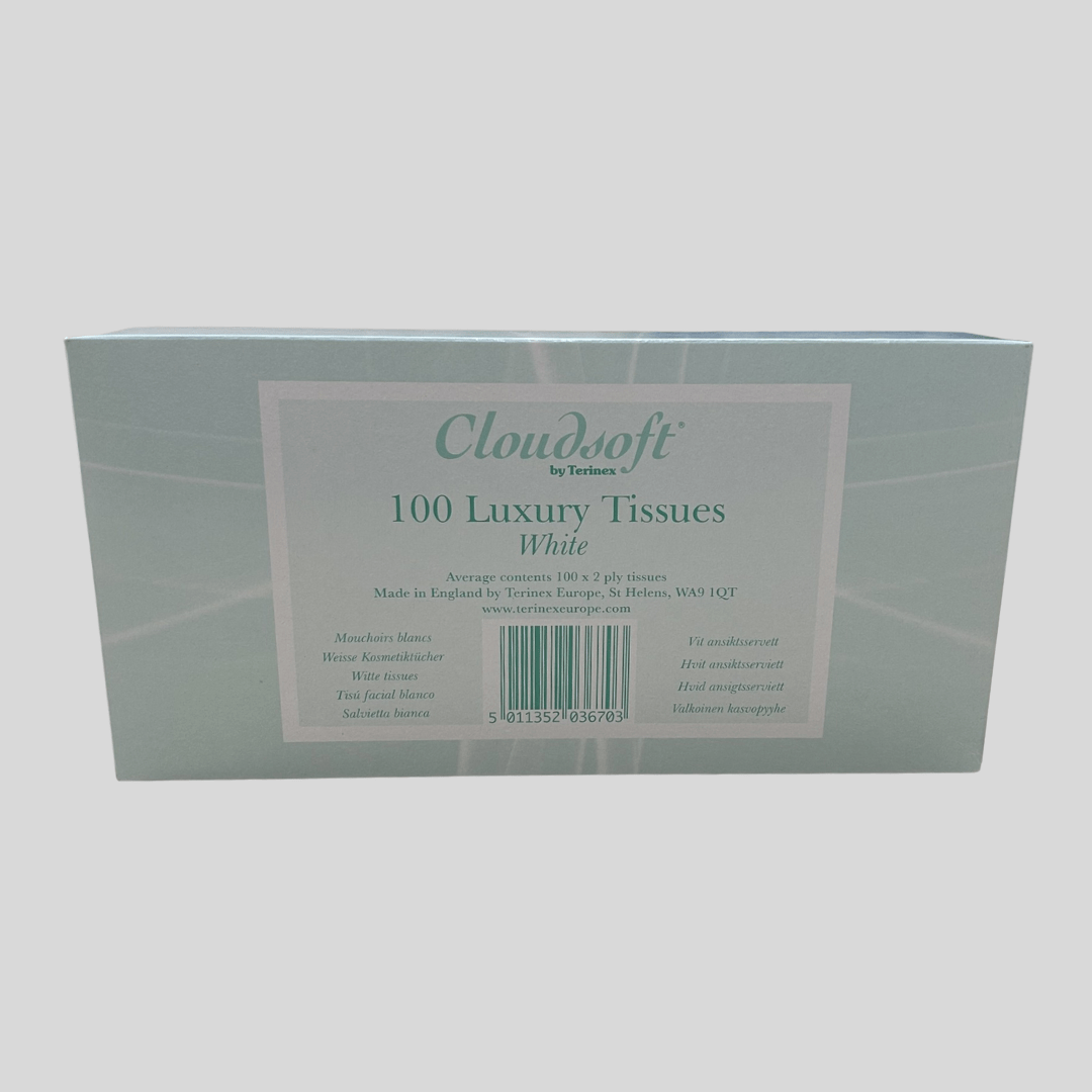 Cloudsoft Luxury Facial Tissues – 100 Sheets 2ply - Cleaning Products UK