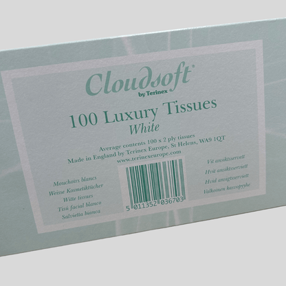 Cloudsoft Luxury Facial Tissues – 100 Sheets 2ply - Cleaning Products UK