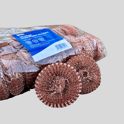 Copper Scourers PK 20 - Cleaning Products UK