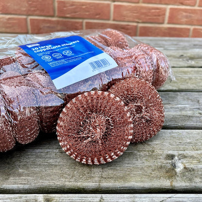 Copper Scourers PK 20 - Cleaning Products UK