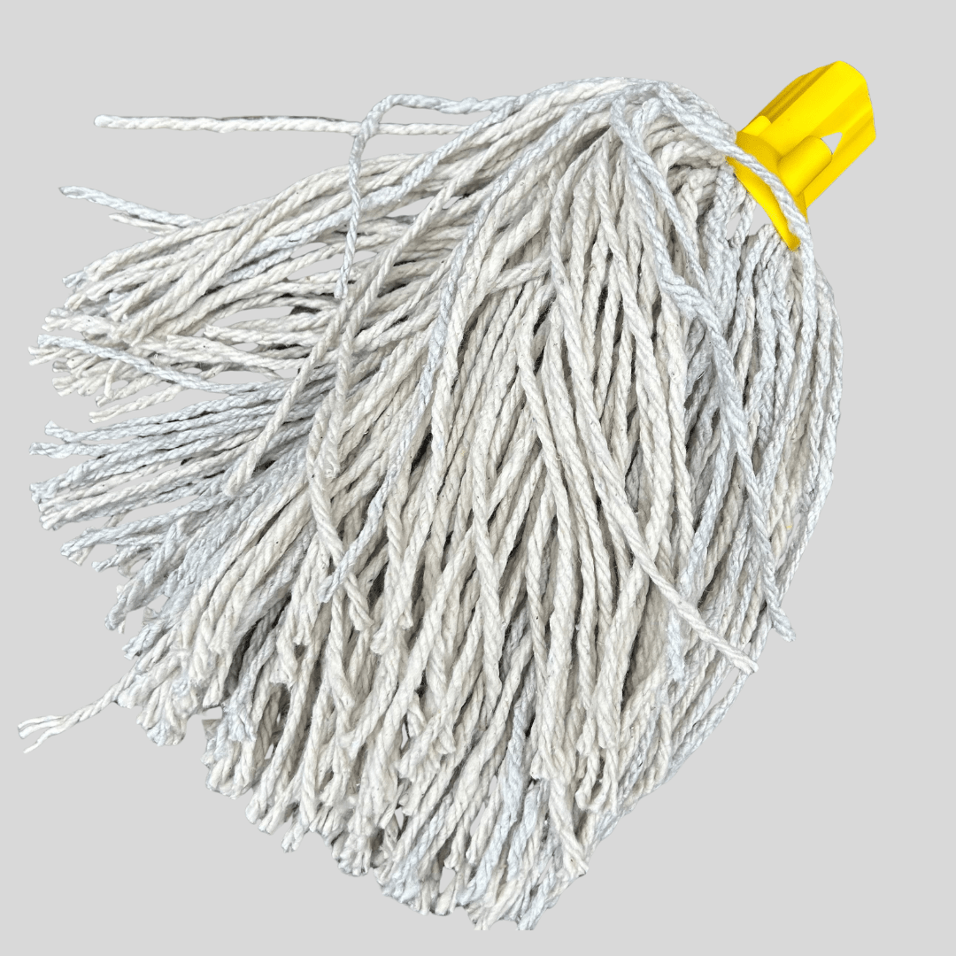 Cotton Mop Heads 14PY – Colour Coded (Green, Red, Yellow, Blue) - Cleaning Products UK