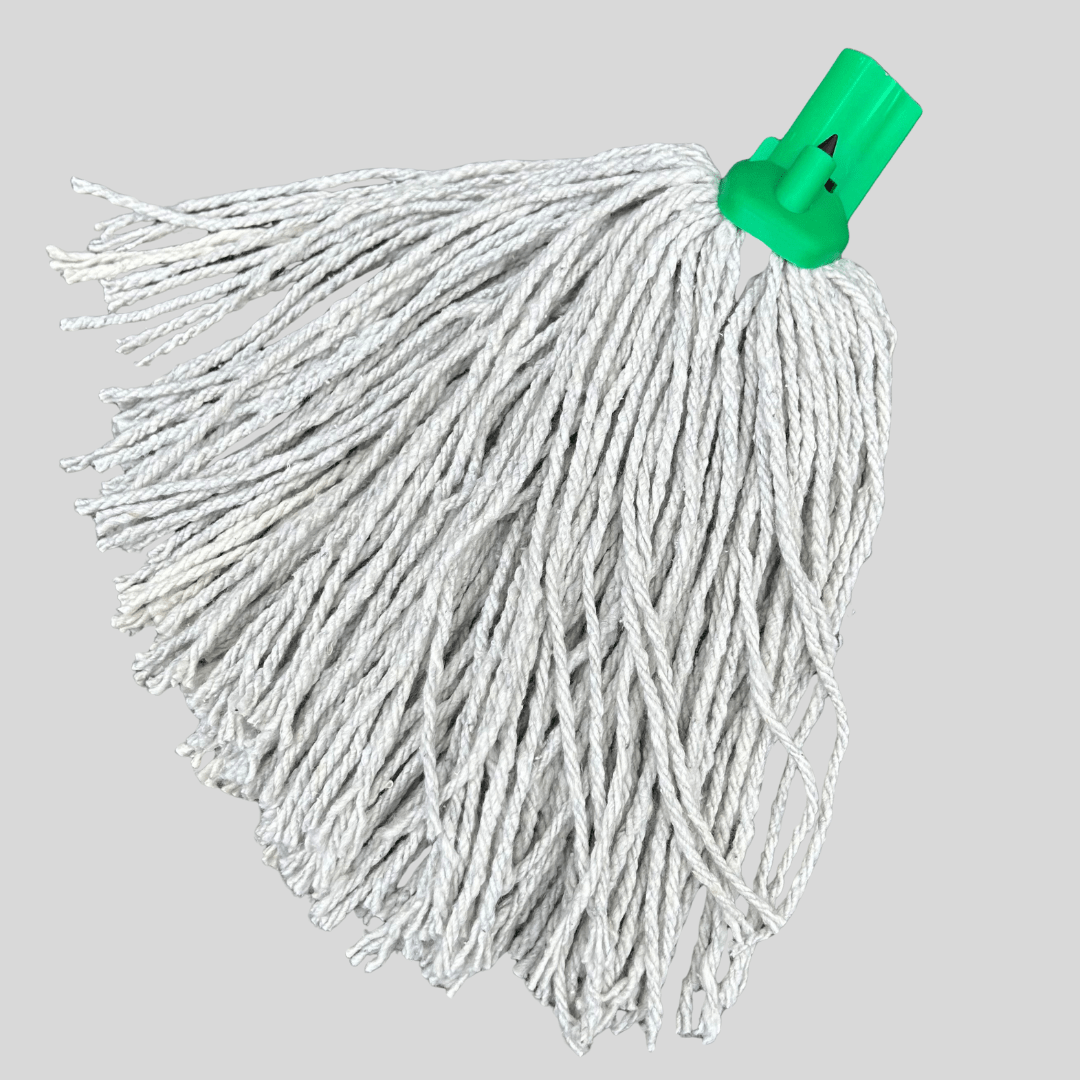 Cotton Mop Heads 14PY – Colour Coded (Green, Red, Yellow, Blue) - Cleaning Products UK