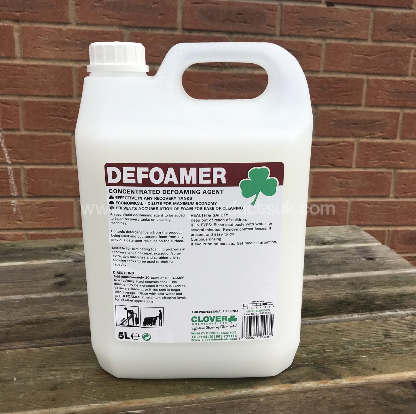 Defoamer Concentrated Defoaming Agent 5ltr - Cleaning Products UK