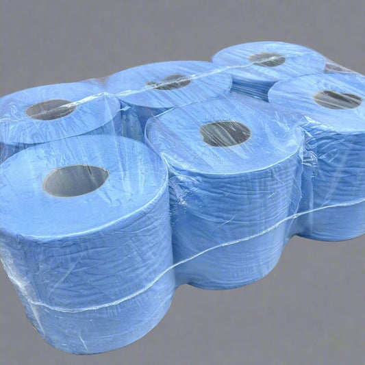 Diamond Blue Centrefeed Rolls – 2 Ply – Pack of 6 - Cleaning Products UK