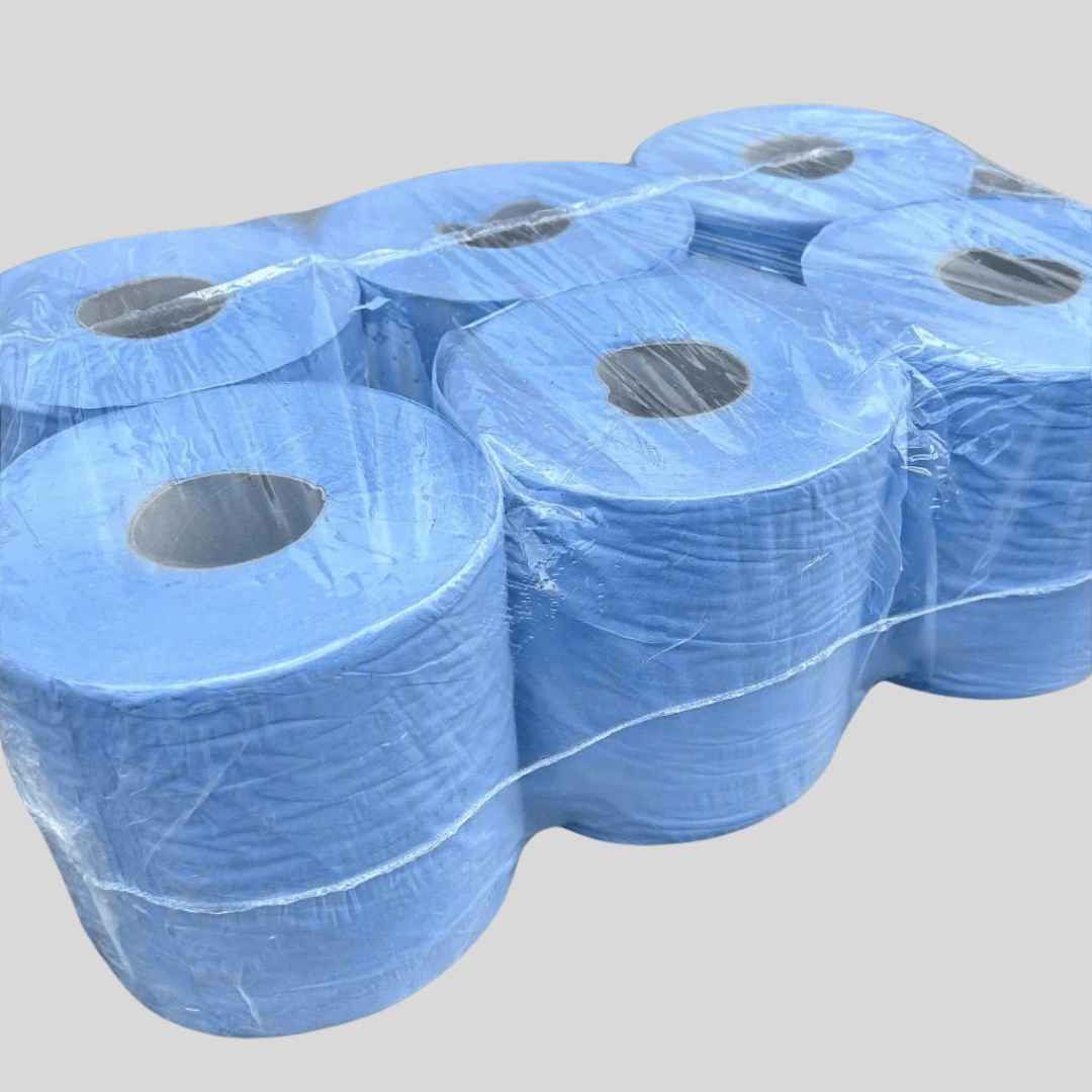 Diamond Blue Centrefeed Rolls – 2 Ply – Pack of 6 - Cleaning Products UK