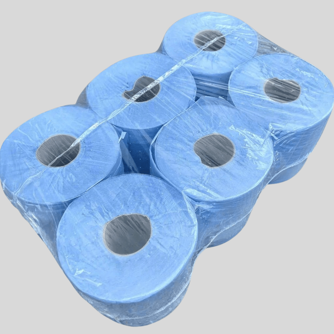 Diamond Blue Centrefeed Rolls – 2 Ply – Pack of 6 - Cleaning Products UK