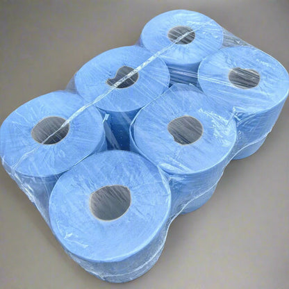 Diamond Blue Centrefeed Rolls – 2 Ply – Pack of 6 - Cleaning Products UK