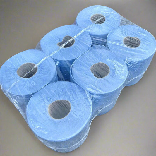 Diamond Blue Centrefeed Rolls – 2 Ply – Pack of 6 - Cleaning Products UK