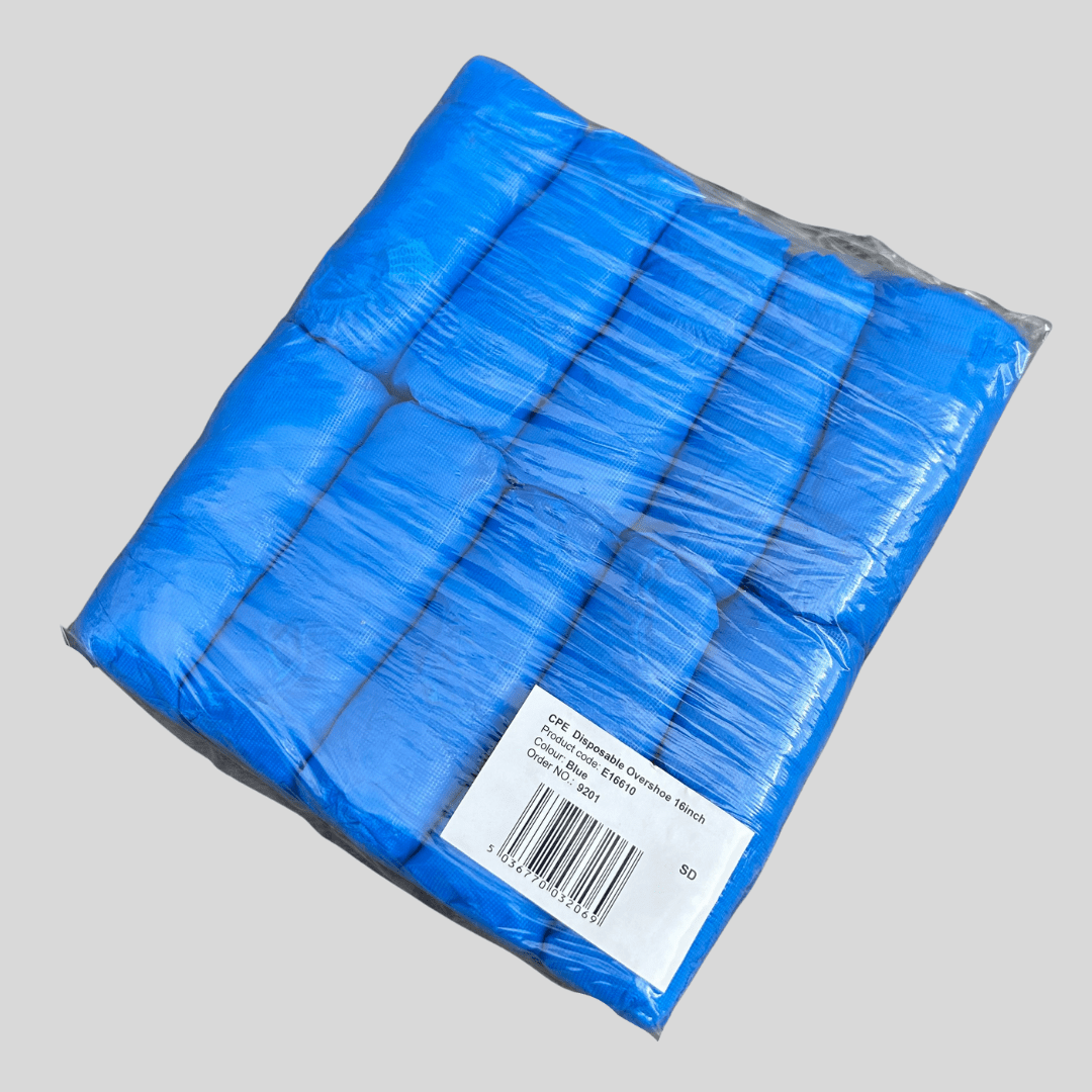 Disposable Blue Overshoes – Pack of 100 - Cleaning Products UK