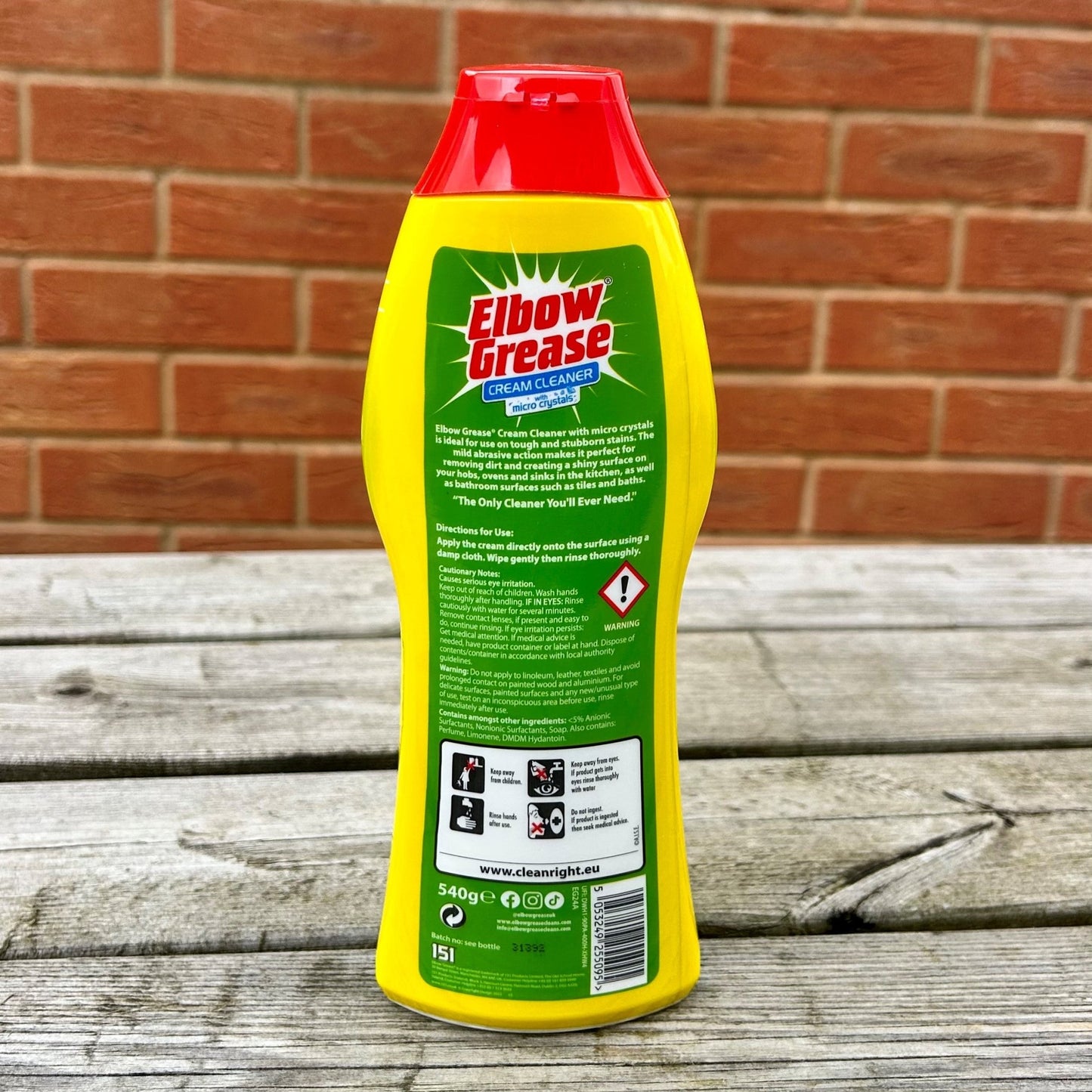 Elbow Grease Cream Cleaner 550ml - Cleaning Products UK