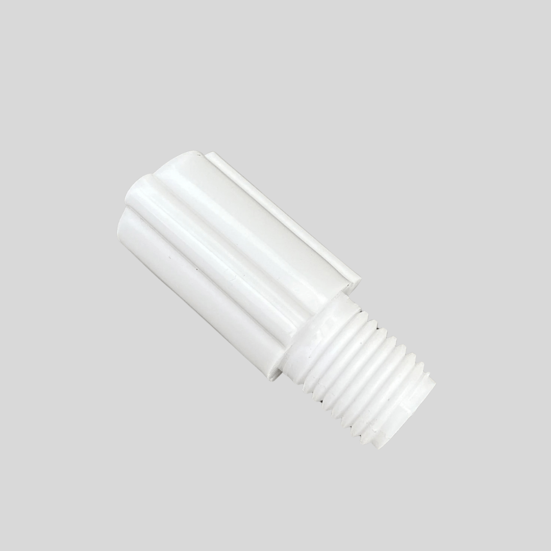 Exel Hygiene Broom Adaptor – White Plastic Handle Connector - Cleaning Products UK