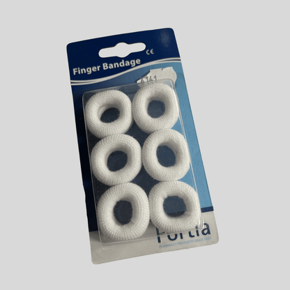 Finger Bob White ONE SIZE FITS ALL (Pack of 6) - Cleaning Products UK