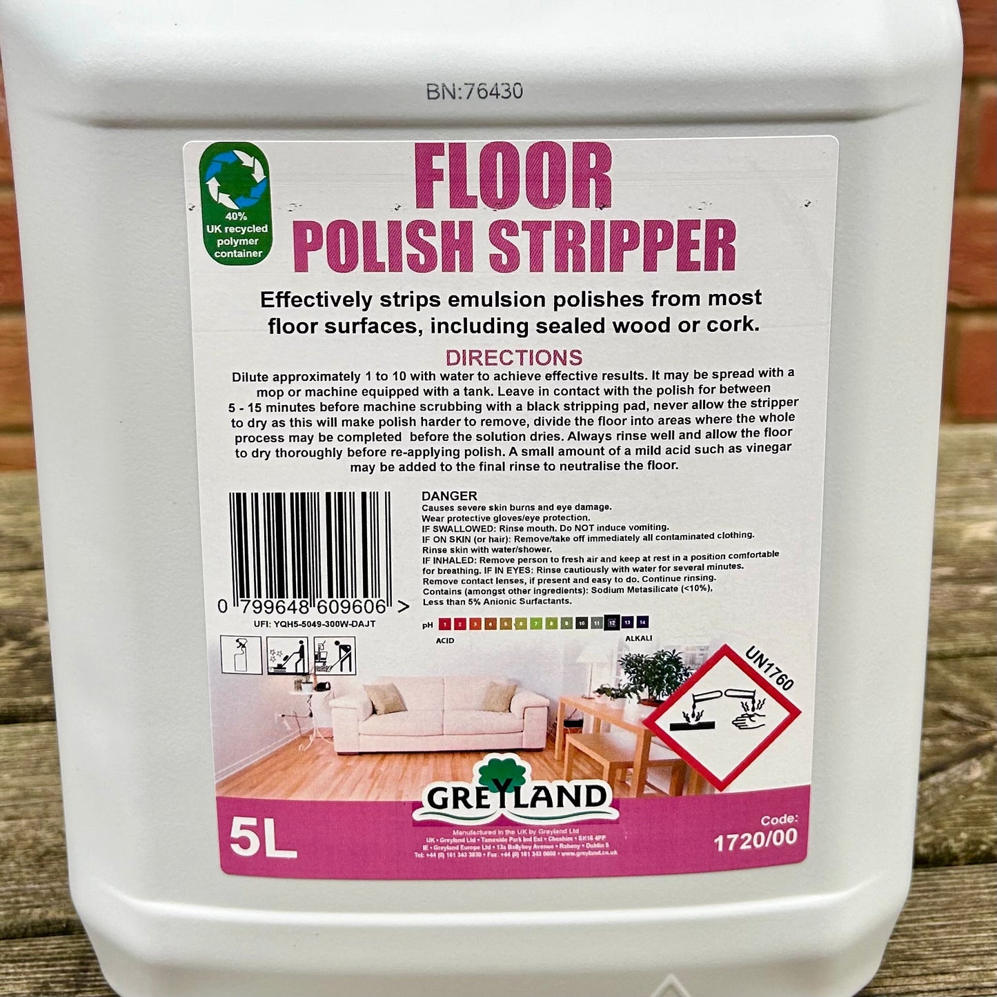 Floor Polish Stripper 5ltr - Cleaning Products UK