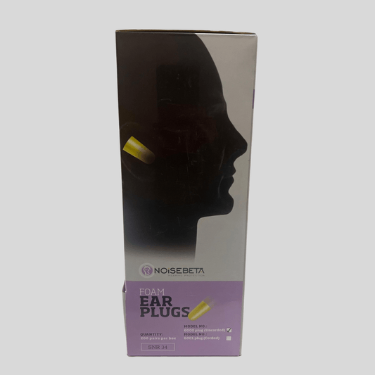 Foam Earplugs Box 200 Pairs - Cleaning Products UK