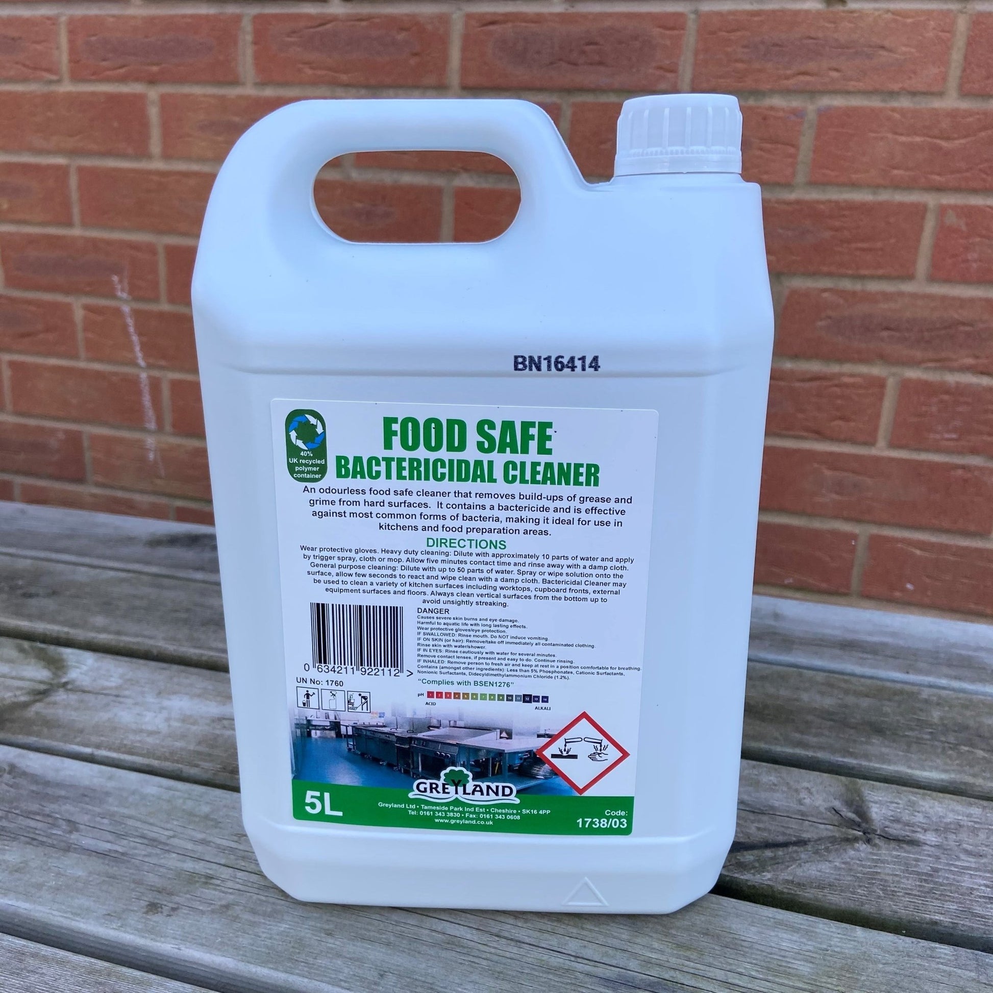 Food Safe Bactericidal Cleaner 5ltr - Cleaning Products UK