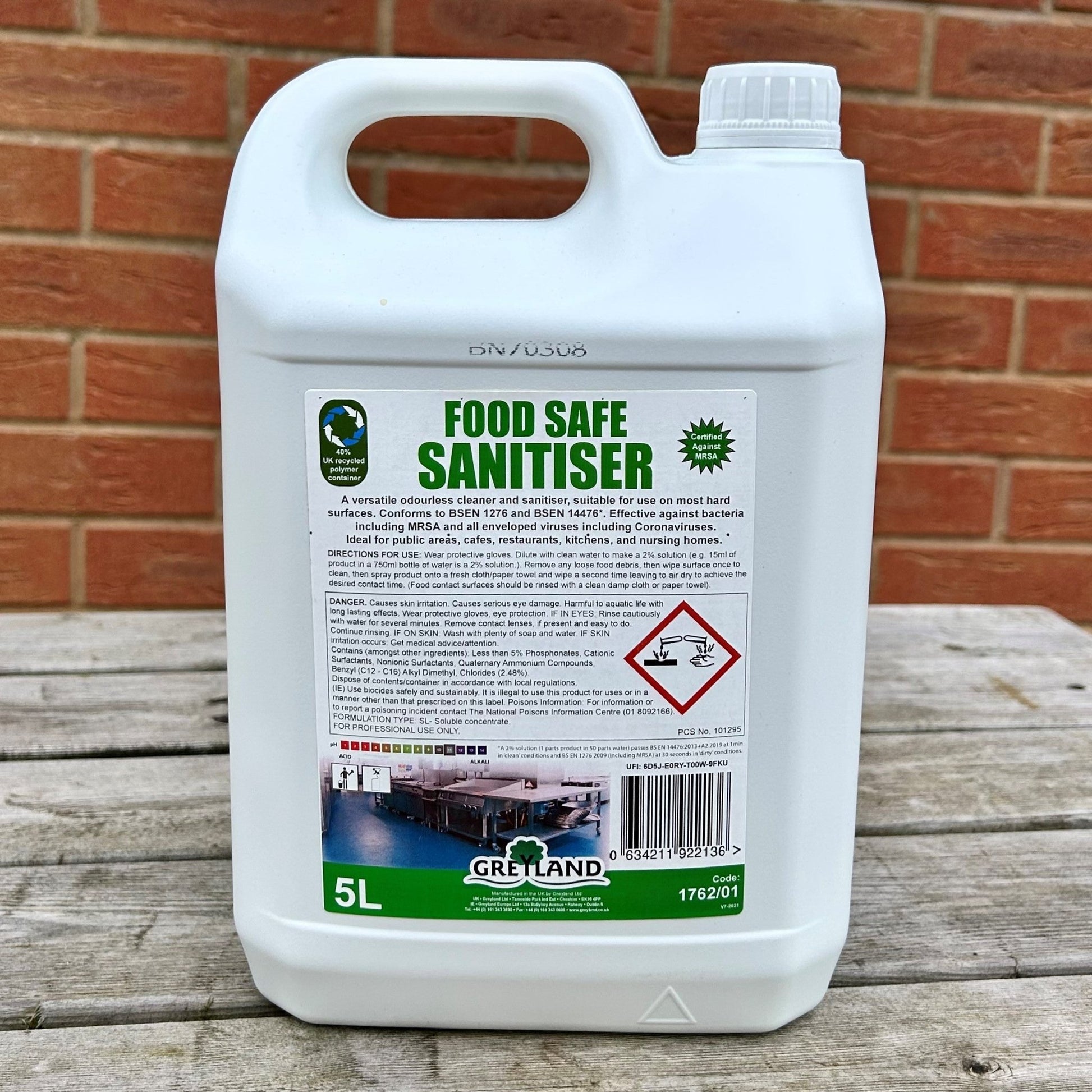 Food Safe Sanitiser 5ltr - Cleaning Products UK