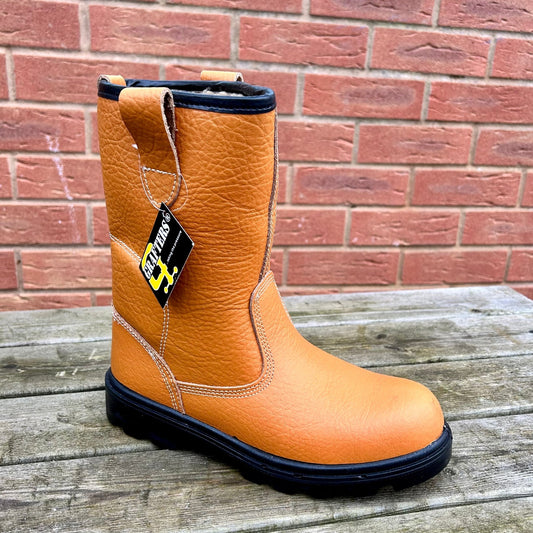 Grafters Brown steel toe cap Rigger boots - Cleaning Products UK