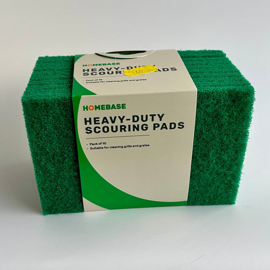 Heavy Duty Green Scouring Pads PK 10 - Cleaning Products UK