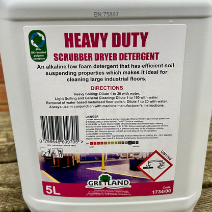 Heavy Duty Scrubber Dryer Detergent 5ltr - Cleaning Products UK