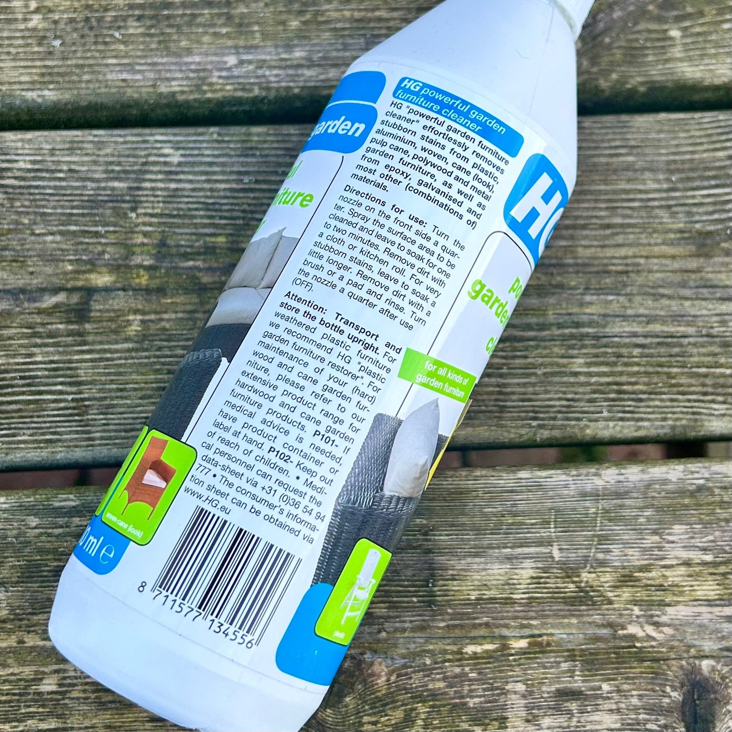 HG Powerful Garden Furniture Cleaner 500ml - Cleaning Products UK