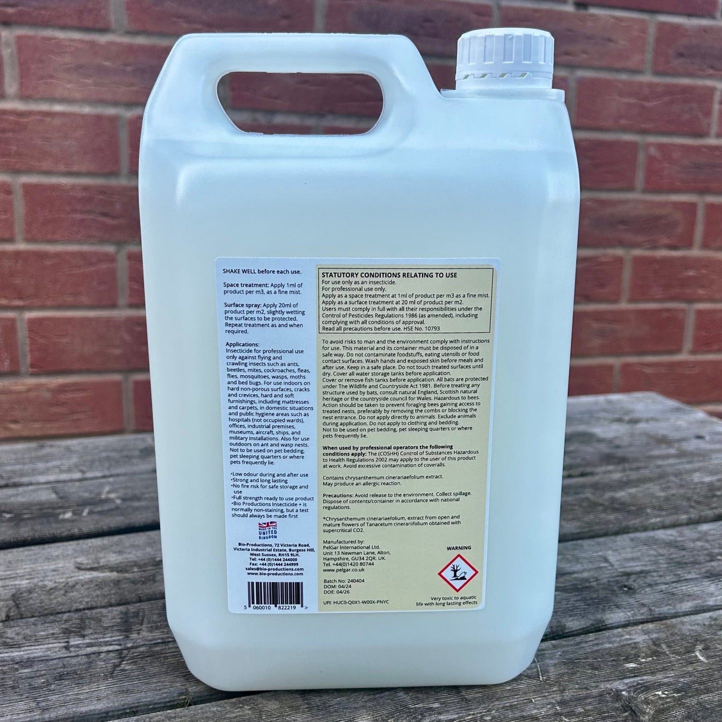 Insecticide Plus 5ltr - Cleaning Products UK