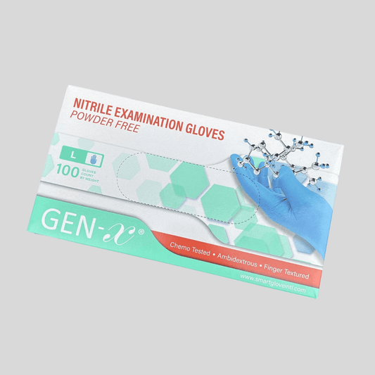 Large Blue Nitrile Gloves - Box 100 - Cleaning Products UK