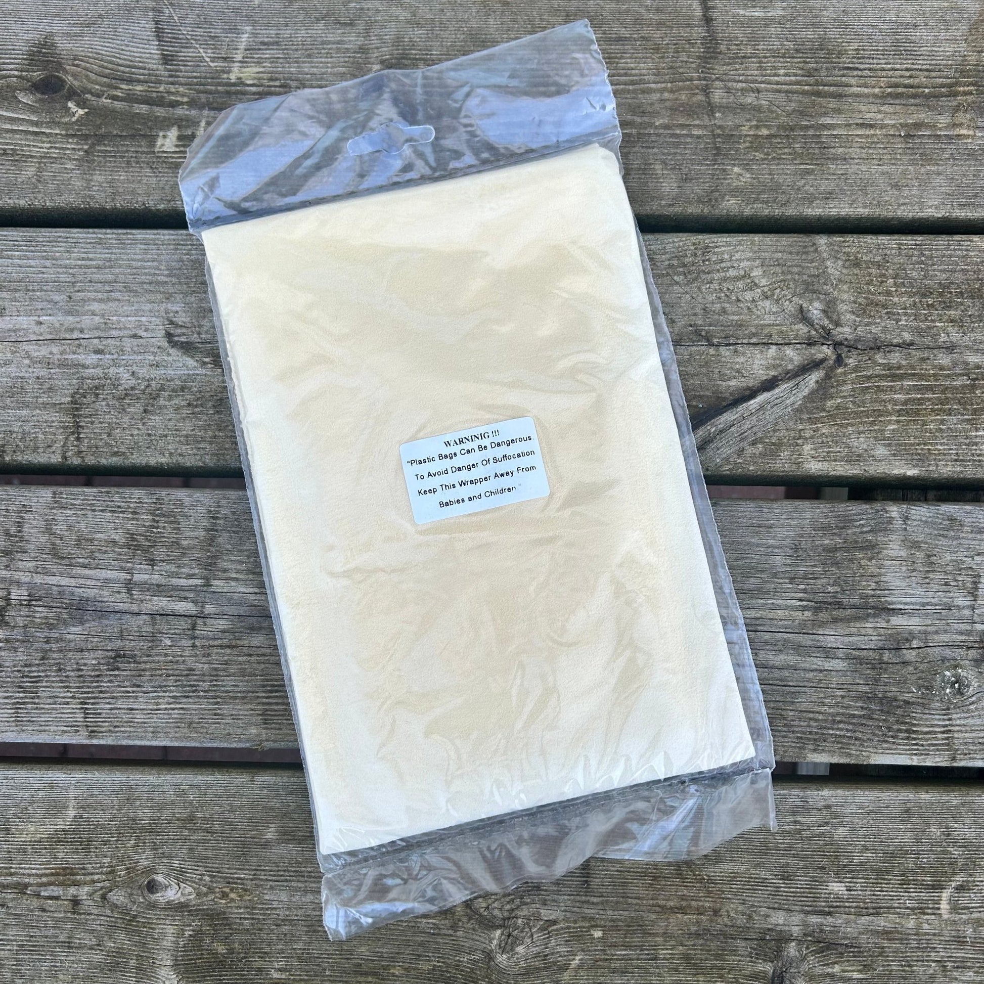 Large Genuine Chamois Leather Plain Bag - Cleaning Products UK