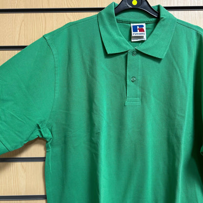 Large Green Polo Shirt Russell 569M - Cleaning Products UK