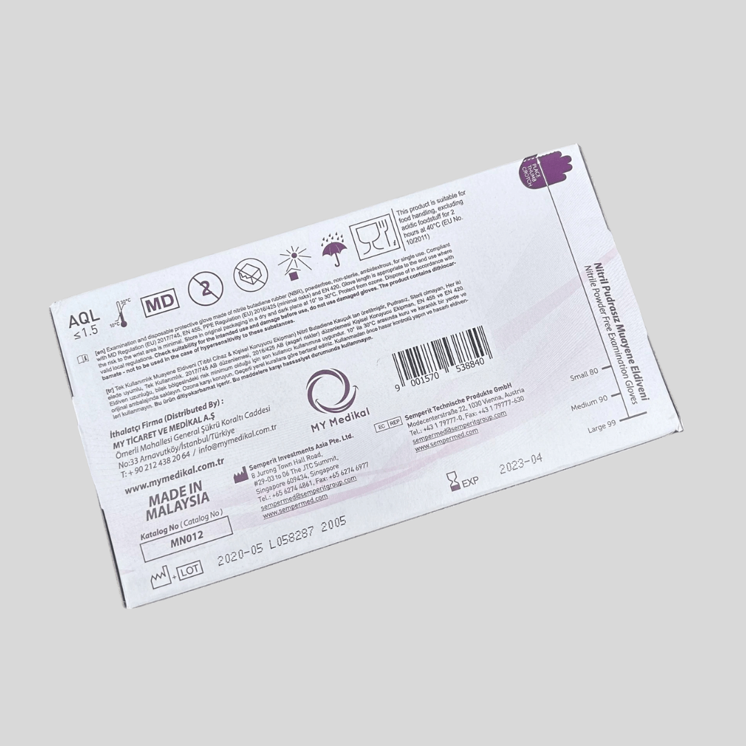 Large Nitrile Gloves "MUMUPLUS" PK 100 - Cleaning Products UK