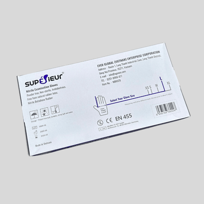 Large Nitrile Gloves "SUPERIEUR" Pk 100 - Cleaning Products UK