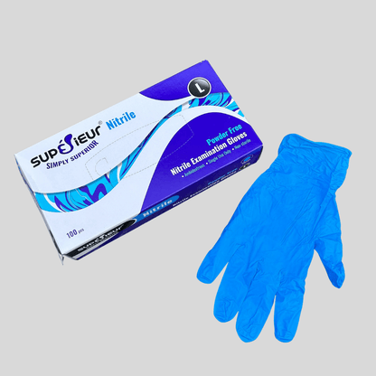 Large Nitrile Gloves "SUPERIEUR" Pk 100 - Cleaning Products UK
