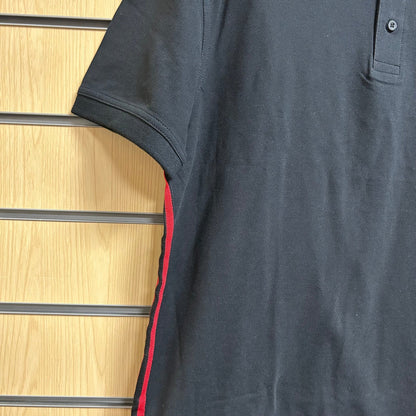 Large Polo Shirt Black & Red Kustom Kit KK603 - Cleaning Products UK