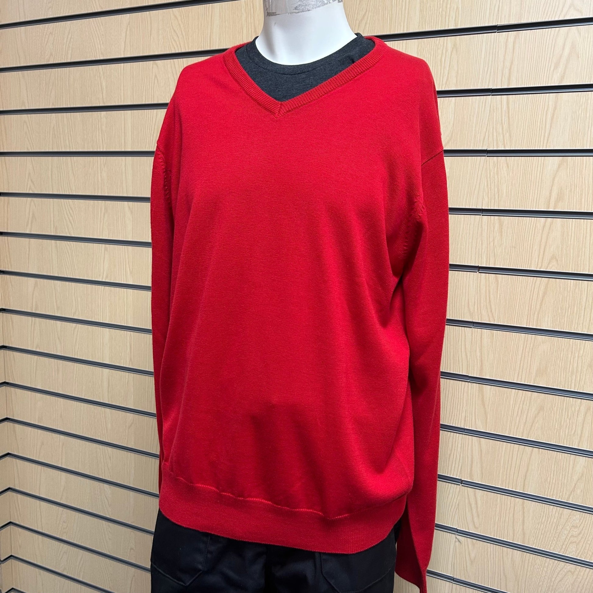 Large PR694 Red Vneck Knitwear - Cleaning Products UK