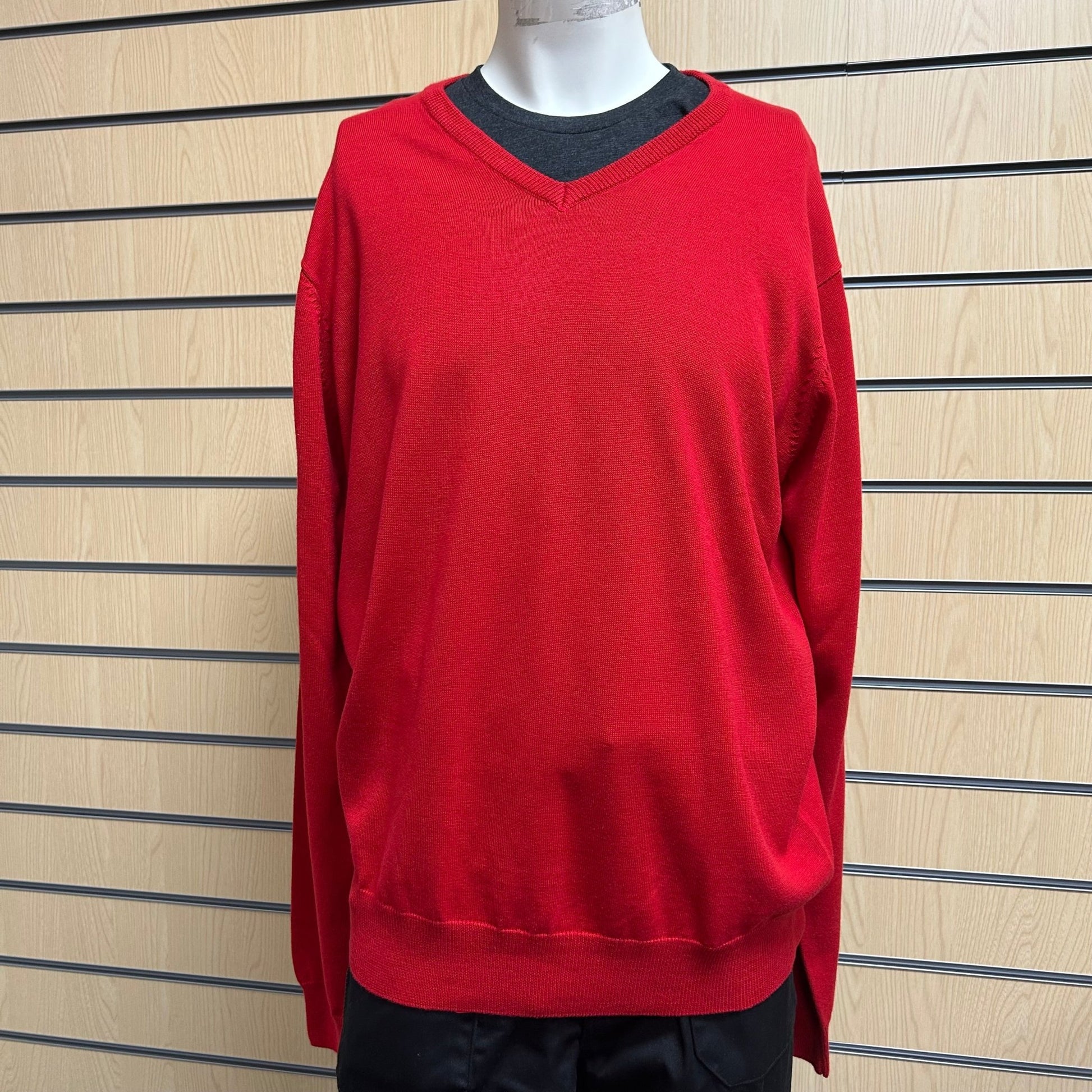 Large PR694 Red Vneck Knitwear - Cleaning Products UK