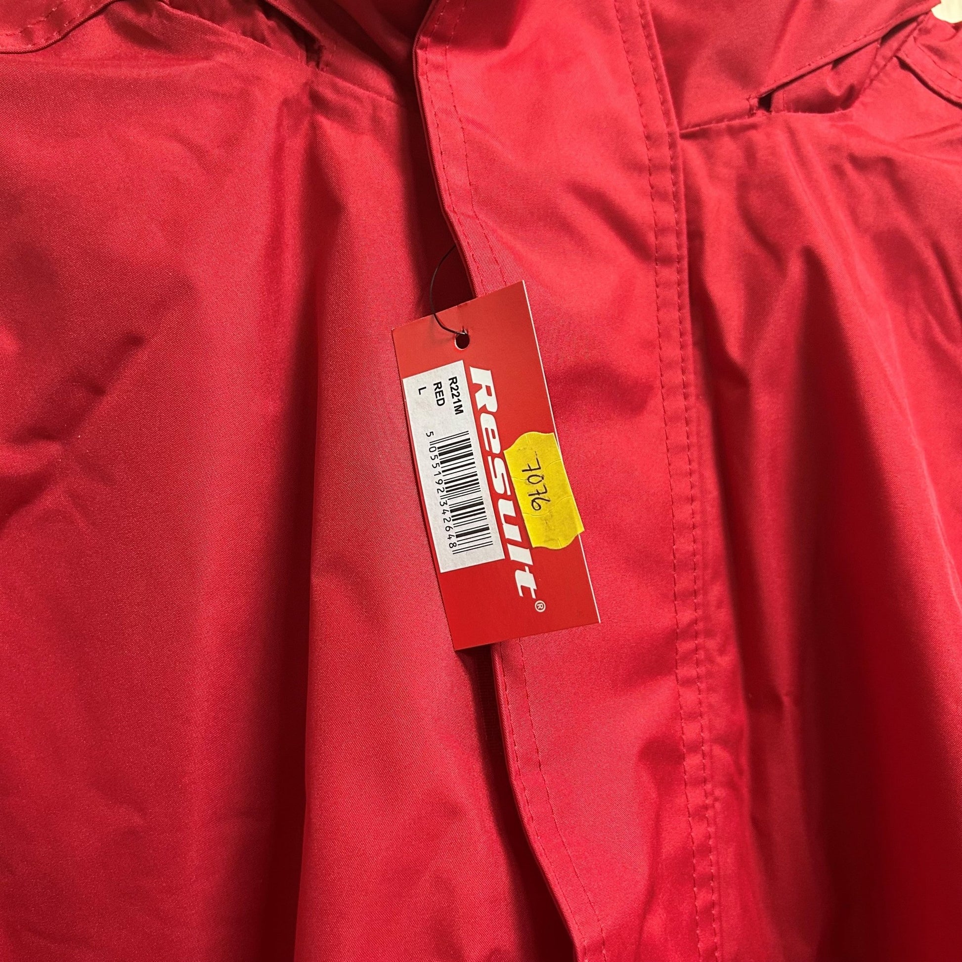 Large Result Men’s Red Waterproof Jacket (R221M) - Cleaning Products UK