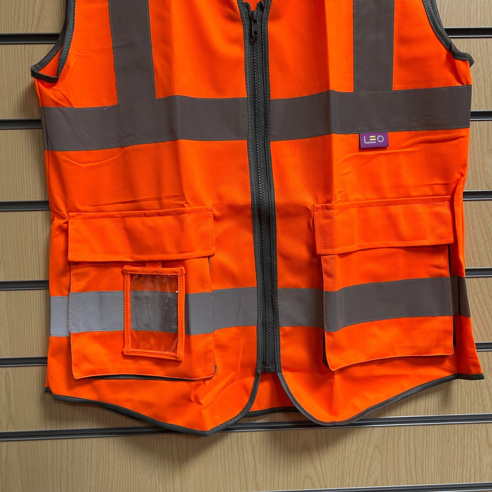 Large Women’s Superior Hi - Vis Waistcoat with Zip – Orange - Cleaning Products UK