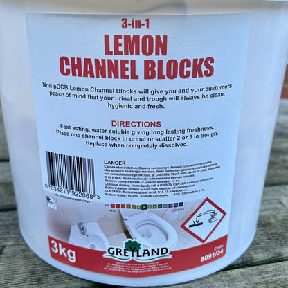 Lemon Channel Blocks 3kg - Cleaning Products UK