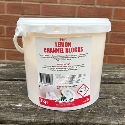 Lemon Channel Blocks 3kg - Cleaning Products UK
