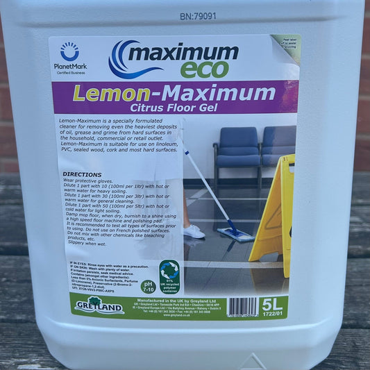 Lemon Cleansing Gel 5ltr - Cleaning Products UK