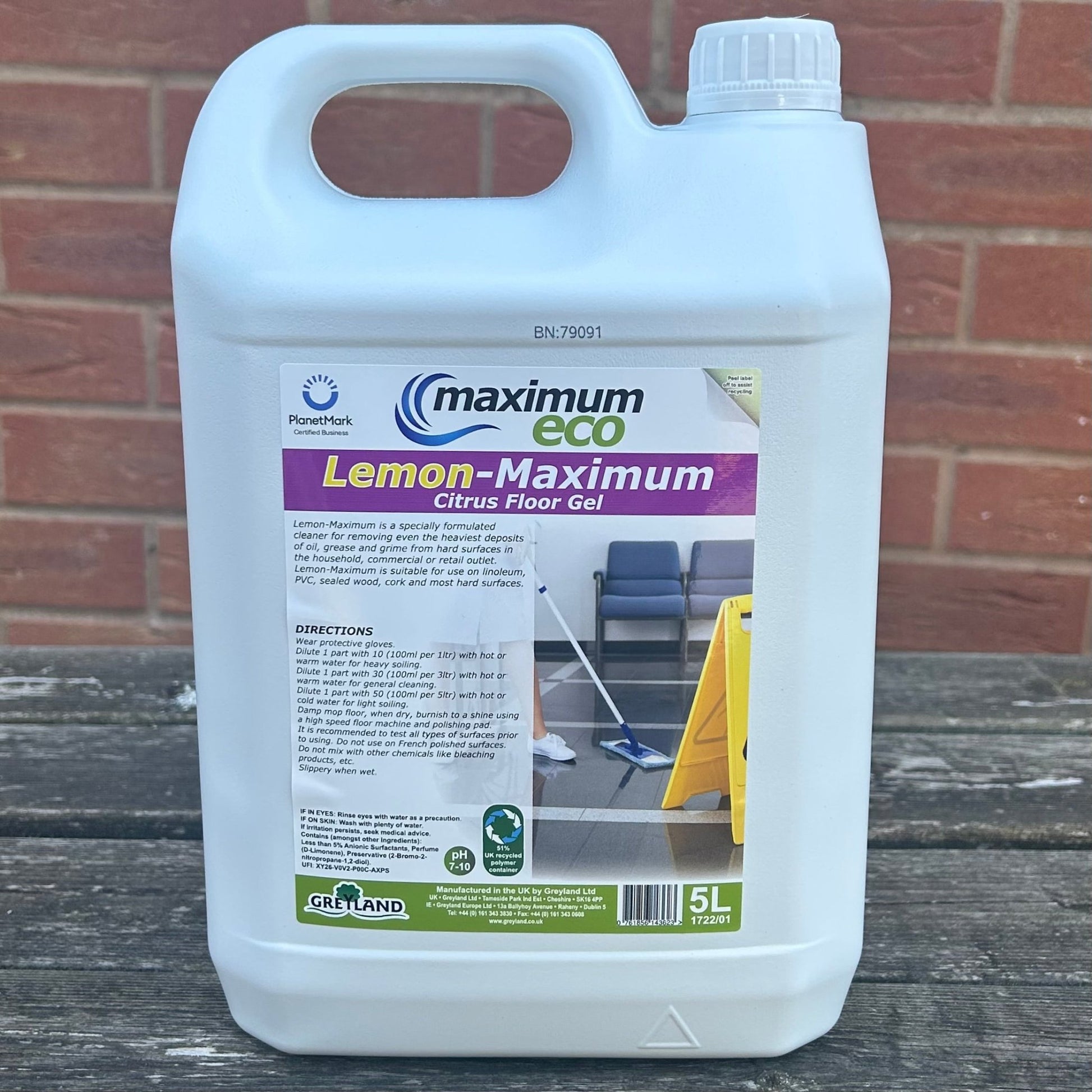 Lemon Cleansing Gel 5ltr - Cleaning Products UK