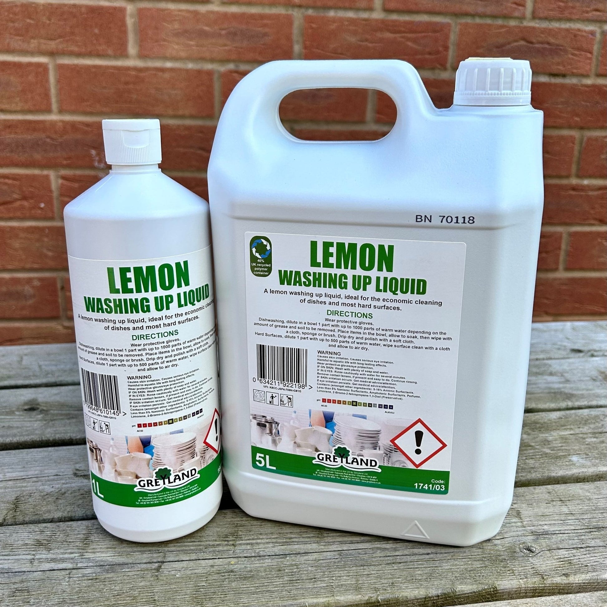 Lemon Washing Up Liquid 1ltr - Cleaning Products UK