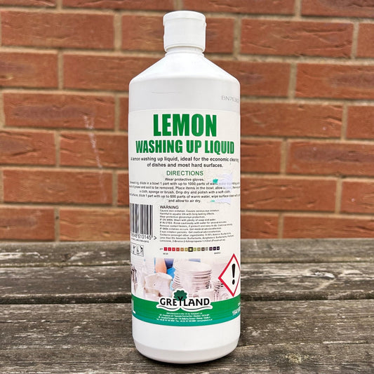 Lemon Washing Up Liquid 1ltr - Cleaning Products UK