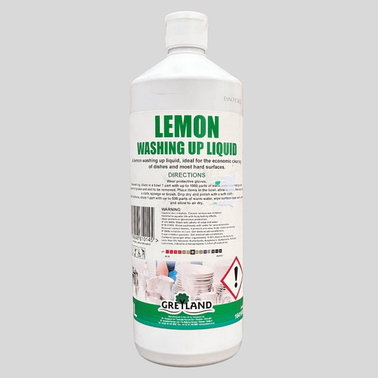 Lemon Washing Up Liquid 1ltr - Cleaning Products UK