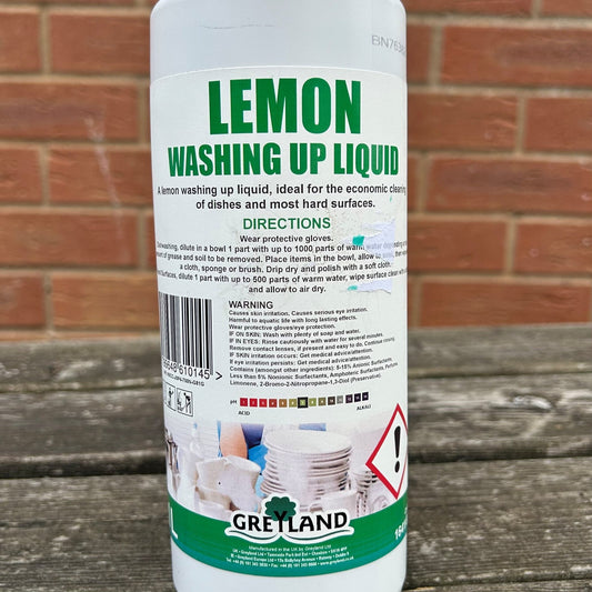 Lemon Washing Up Liquid 1ltr - Cleaning Products UK