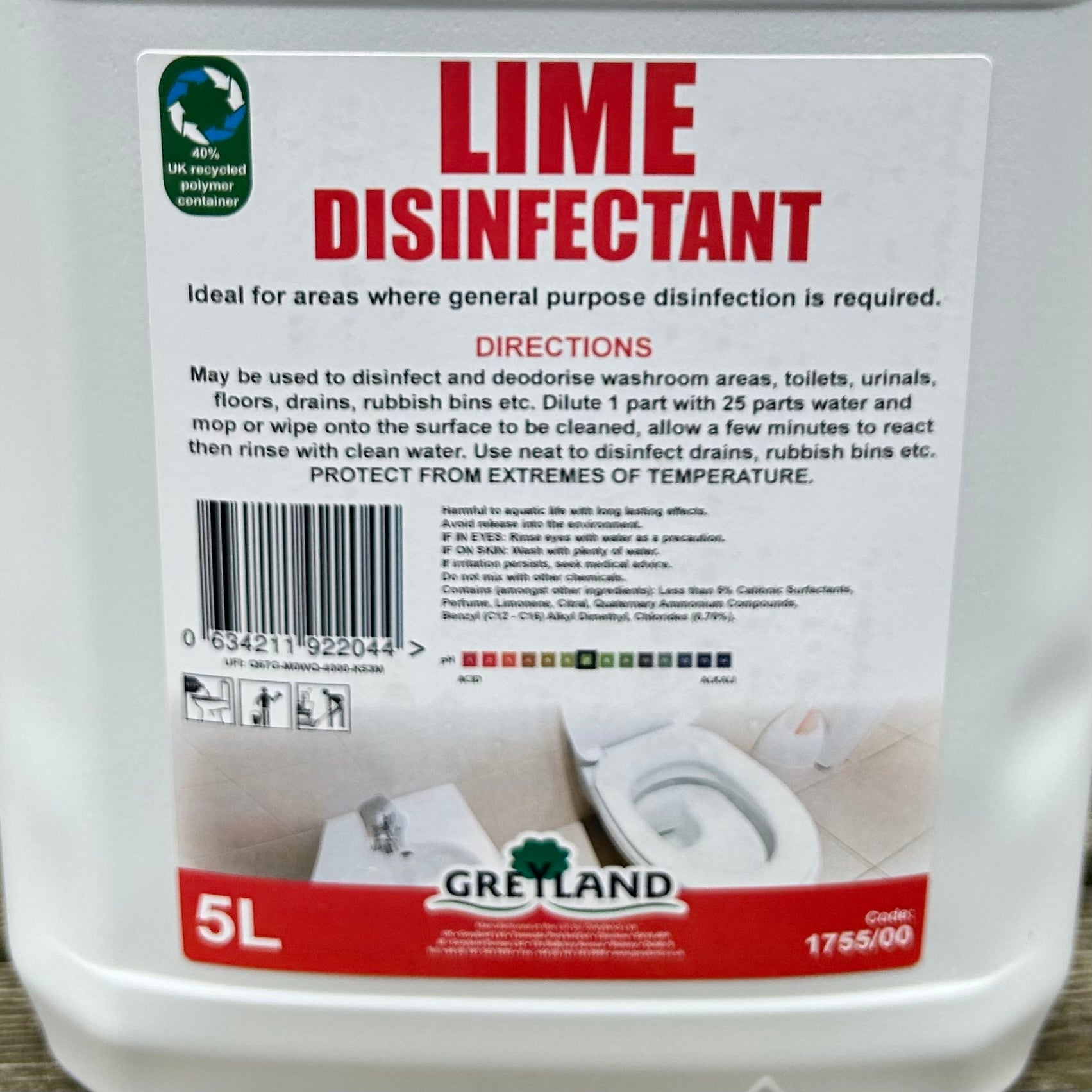 Lime Disinfectant 5ltr - Cleaning Products UK