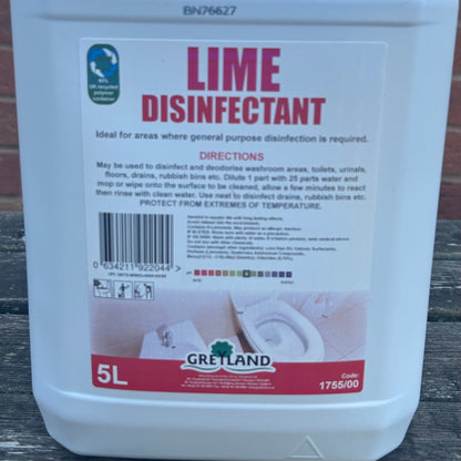 Lime Disinfectant 5ltr - Cleaning Products UK