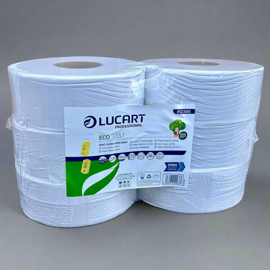 Maxi Jumbo Toilet Rolls – Pack of 6 Rolls - ECO 333J - Cleaning Products UK